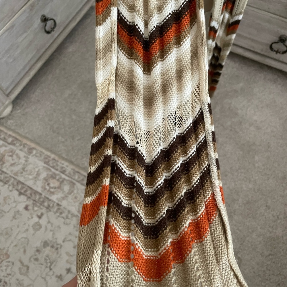 Multicolor Chevron Knit Scarf - Picture 2 of 4